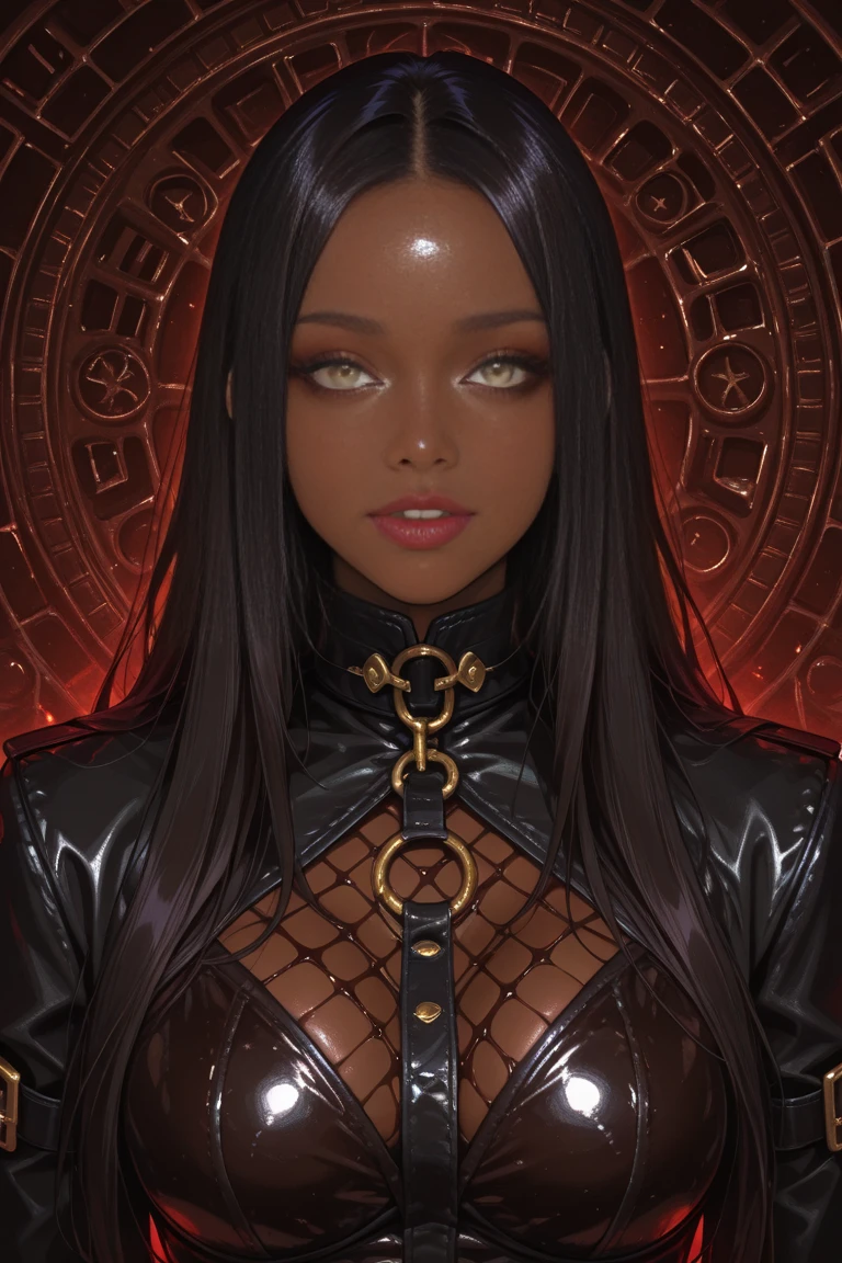 (Concept Art) of an (African-American) female, with dark (black dreadlocks), purple eyes, brown (dark skin), (pointed ears), (slutty assassin), sexy sith robes, (lust) demon, close-up shot, perfect composition, hyper-detailed, 8K, high quality, (perfect eyes), trending art, sharp focus, studio photo, intricate details, (Pin-up) pose