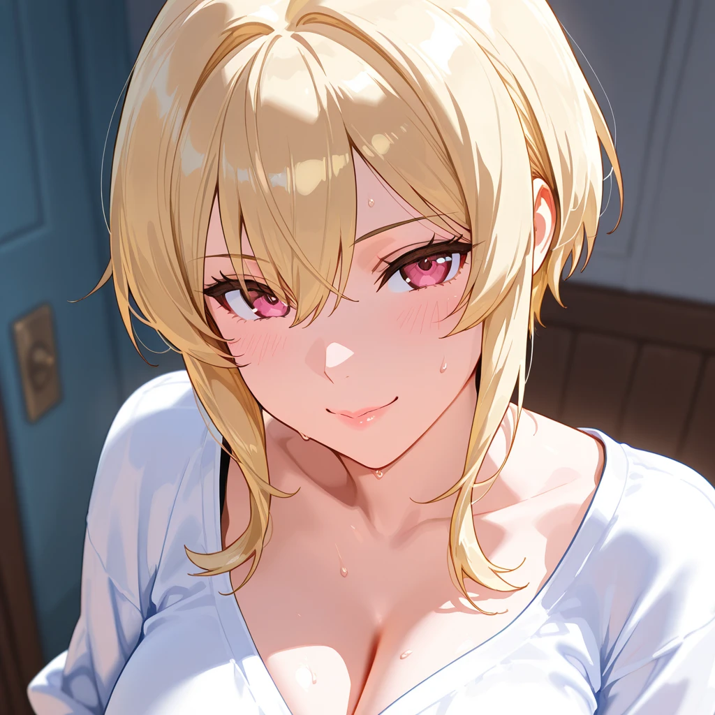 (night:1.7), Japan, Tokyo, City view, in front of the window,
standing at attention,In a room with a wall and door behind her, whole body, sweaty, profuse sweating, (Wet and transparent yukata:1.5), cleavage, clavicle, blonde hair, blue eyes,short hair, 1 girl, 24-years-old,mature woman,beautiful Finger,beautiful long legs,beautiful body,beautiful Nose,beautiful character design, perfect eyes, perfect face,
looking at the viewer, in the center of the image,
NSFW,official art,Highly detailed CG Unity 8k wallpaper, perfect lighting,colorful, bright_front_face_lit,
(masterpiece:1.0),(Highest_quality:1.0), 超High resolution,4k,super detailed,
photograph, 8k, HDR, High resolution, disorganized:1.2, kodak portrait 400, film grain, blurred background, Bokeh:1.2, Lens flare, (lively_color:1.2)
(beautiful,big_chest:1.4), (beautiful_face:1.5),(narrow_waist), (Transparent areola:1.4), (see-through nipples:1.4), (See-through papillae:1.4)