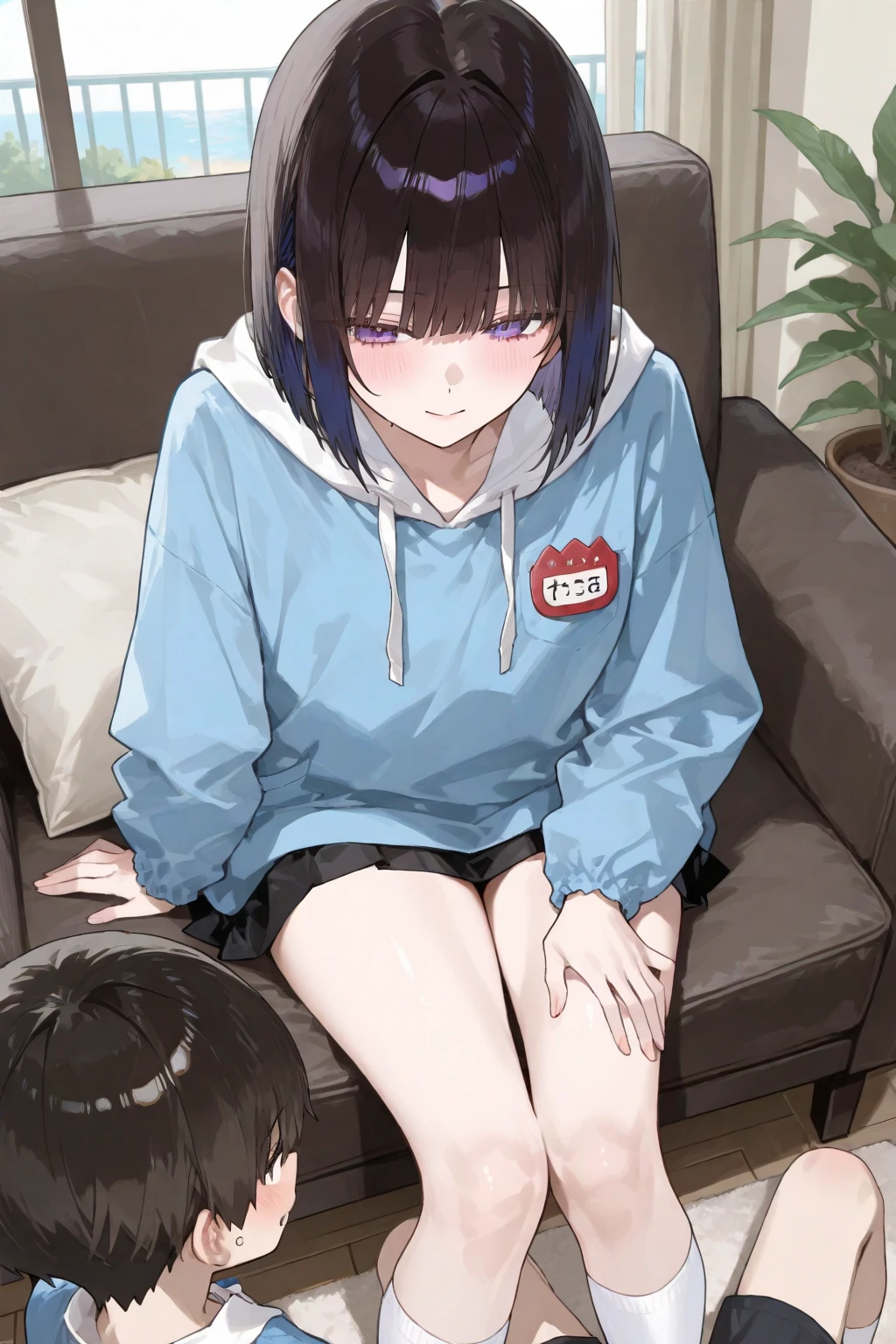 masterpiece, best quality, ultra-detail, 1girl, solo, <lora:(criminal girls) alice:0.45>, ali, hair ornament, (bags under eyes:1.1), (white gym shirt, buruma:1.2), (short sleeves:1.2), sweat, outdoors, (happy:0.9), <lora:EyeControl_Jitome_v2:0.6>, jitome,