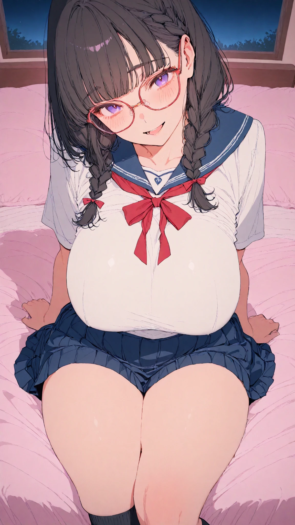((highest quality)),(kawaii:1.2) break (Morbid obesity:1.7),cute break (((obese))) break (Light black hair),Braid,Red rimless glasses,Under Rim,((Bangs Bangs)) break (Ahegao:1.5),Double chin,Big belly,Saggy belly,Drooling break (yukata) break (saggy breasts:1.3),(long breasts:1.3),(((wet skin))),nipple,Hot Spring Break (pussy juice),(cum in pussy),(cum in asshole:1.2),sex,hetero,woman on top,rape