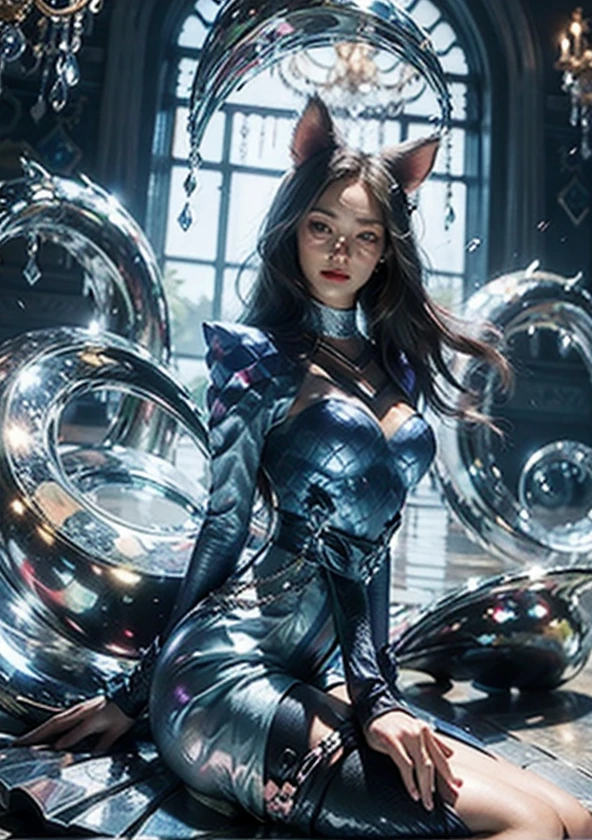 Luminous Object Reflection,((Bestquality)), ((A Masterpiece)), ((realisti)), portraits,1girle,full body portrait, celestial bodies, The god, a goddess, Light particles, Halo, looks at the viewerm eyes, Bare Shoulders, Chest tube parietal, Poker face,(bioluminescense:0.9 girls 5)Ocean, bioluminescense, full of energy, colorful,,,,, colour, (bioluminescence, bioluminescence),(Beautiful composition), Cinematic Lights, Wheels within wheels, (symmetric:0.5 girls), Whimsical, varied multi etc. --v6 --s1000 --c20 --q5 --chaos100