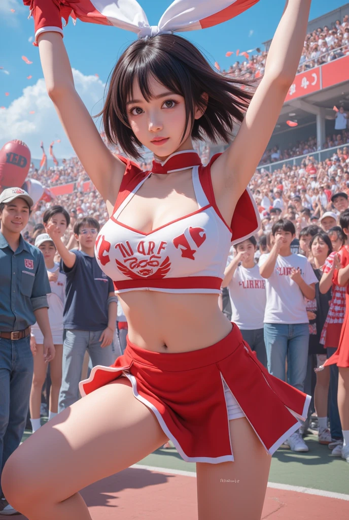 Beautuful Women、18year old 、FULL BODYSHOT、perspiring、NSFW、nudde、cheering
