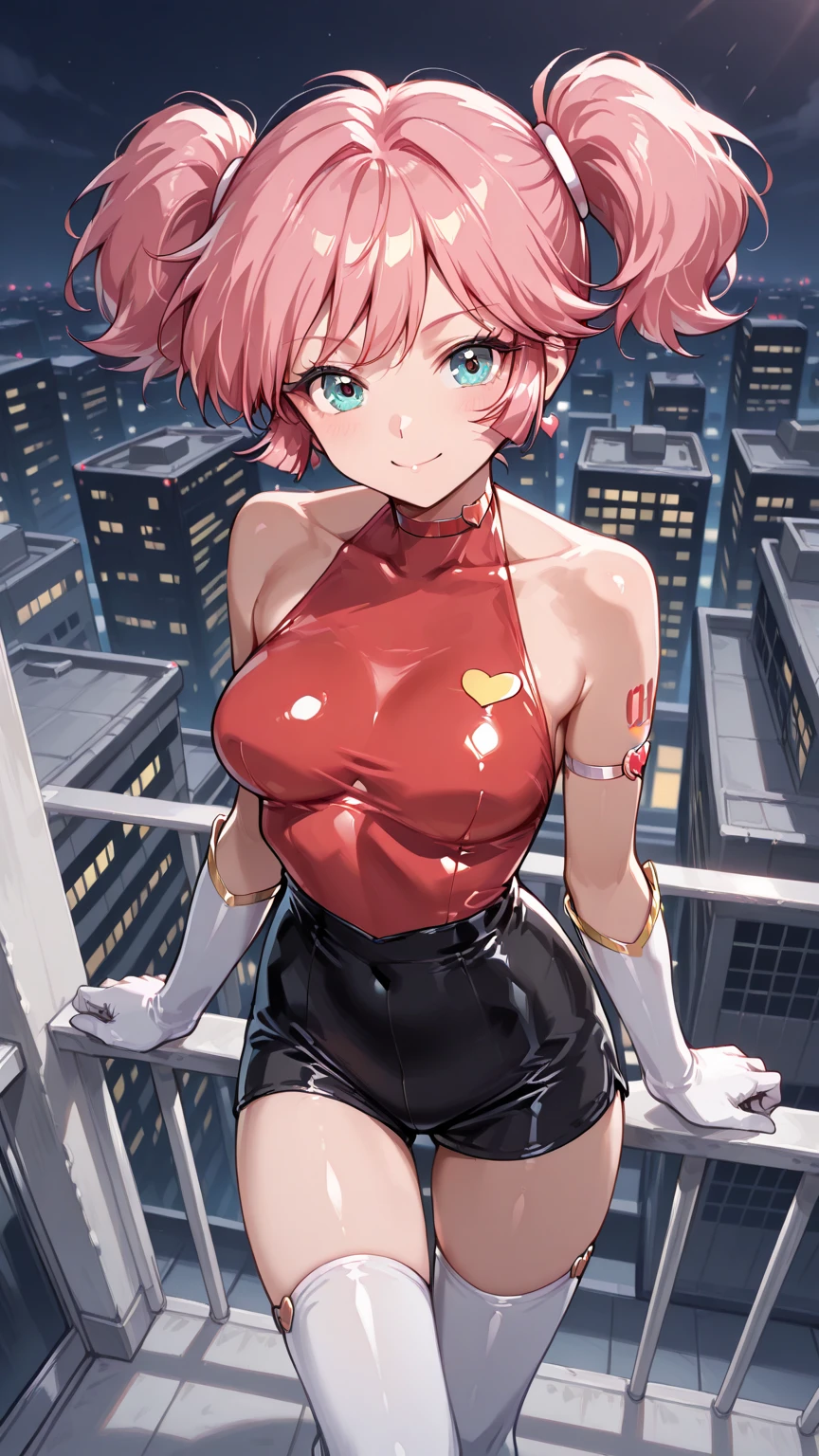 ((Highest quality、masterpiece、Anime Style、Highest quality、High resolution、8k、detailed、ultra-detailed:1.3))、Long legs、Sharp focus:1.2, Beautiful woman with perfect figure:1.4、(smile:1.2), double eyelid、30-year-old woman、Sexy pose、((((Shut your mouth.、One Woman、ワンピース:1.5)))),The background is tokyo