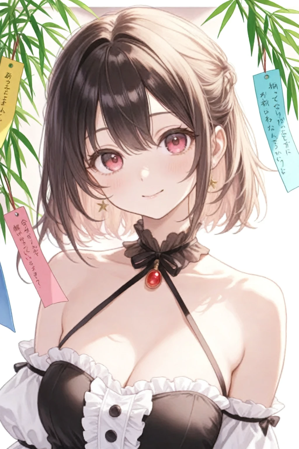 score_9, score_8_up, score_7_up,source_anime, high res image,masterpiece,best quality,girl,cute face,clear skin,simple_background,hutao_genshin,topless,grab breast,