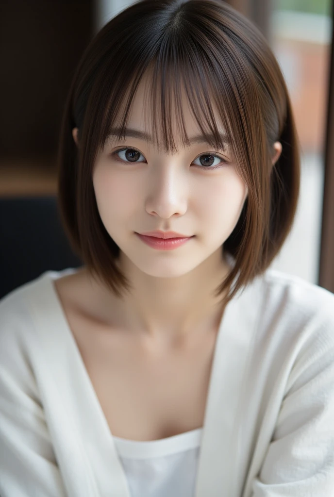 (8K、top-quality、​masterpiece:1.2)、(reallistic、Photorealsitic:1.2)Alafed Girl, chiho, iwakura lain, closeup Iwakura Lain, With short hair, Shiori Teshirogi, Kotegawa Yui, She is 25 years old, sui ishida with black hair, lain iwakura, girl cute-fine-face, Clear pubic contours,(Small breasts), hight resolution, ighly detailed, top-quality, [​masterpiece:1.6],, ighly detailed, nffsw, finely detail, top-quality, , Cinematographic lighting, 1girl in、Cute Japan Girls、perfect body type、, Cute droopy eyes、Beautiful big eyes、ultra-detailliert、hight resolution、Transcendent beauty　top-quality、​masterpiece、majicMIX Real、(Raw photography:1.2)、(Photorealsitic:1.4)、Home Kitchen　in a house　dressing gown　Pajamas T-shirt　short pants living together　Room of the Rising Sun