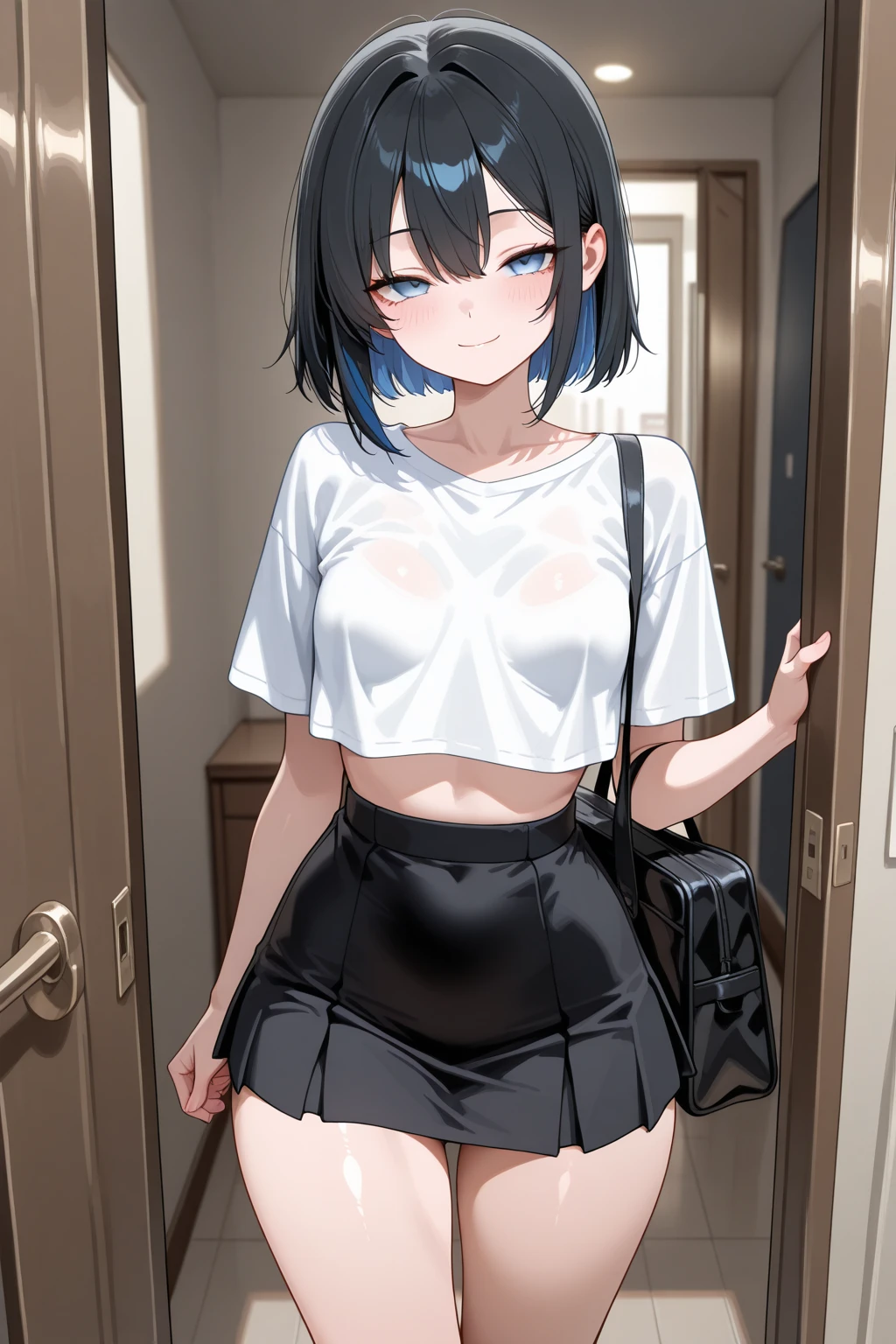 (8k, RAW Photos, Highest quality, masterpiece: 1.2), masterpiece, Super Detail,Best lighting, (Realistic and photorealistic photography: 1.4), High-resolution RAW color photos, Background Blur, blush, Depth of written boundary,1 young cute boy, Hair between the eyes,short hair,Black Hair,Highly detailed mouth,short,young,flat chest,(Oily skin:1.5,Glowing Skin),glitter skin,whole body, (standing),Shame,((embarrassed:1.3,brush,surprised:1.3)),(afraid:1.1),at dark messy locker room,whole body,(pink high neck fur jacket, animal collar, White frill camisole, black blue burberry check mini skirt), tug skirt by both hands,lift skirt,show border Panties,((constricted pupils:1.3,tears drop:1.3)),(masturbation:1.1),ahegao,(black knee socks),(fake smile:1.1)