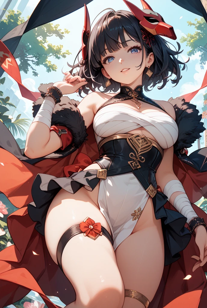 shoot from below、Black、Dynamic Angle、In the jungle、Girl、Girl、Short、Younger、Lower school girls、Innocence、Pure、Pussy、Indian、Both eyes open、National costume、Ethnic Makeup、black-brown skin、flat chest、Nipples、forehead、Looking down with pitiful eyes