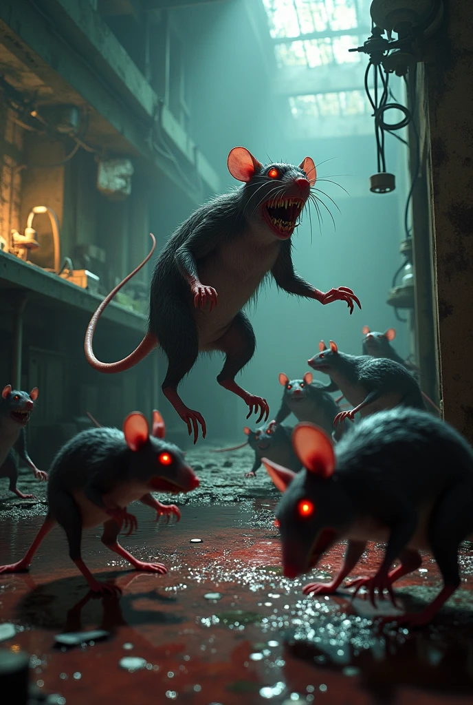 Giant rats attack hospital 