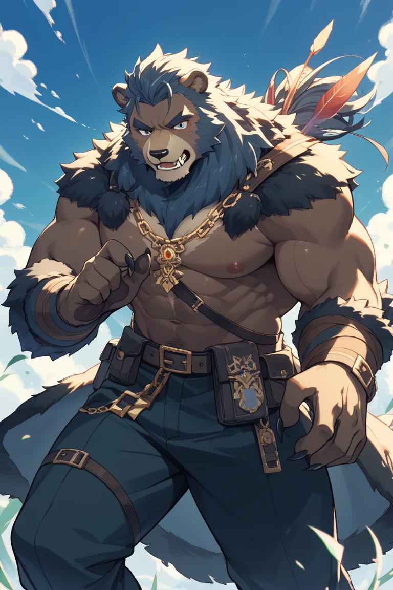 Minotaur chief。Epic Druid,tmasterpiece,The mana is boundlesest quality at best,Bear power