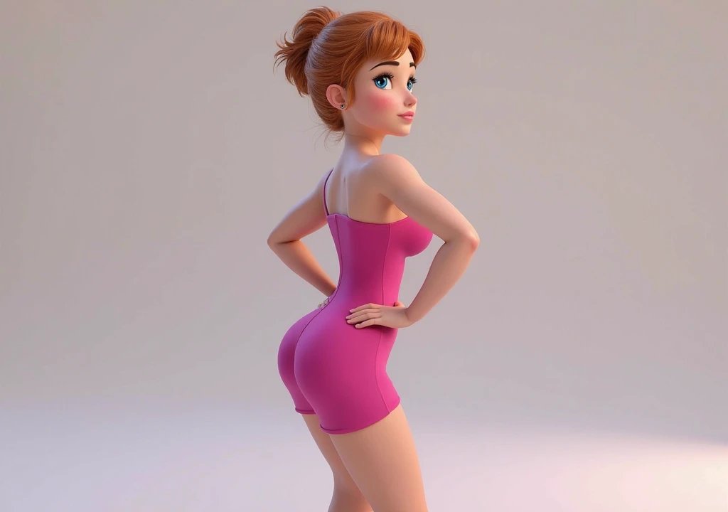 Anna de Arendelle, (melhor qualidade:1.4),(pele brilhante), foco corporal, (rosto fofo), obra de arte, ultrarealista, (((melhor qualidade))), ((lindo Finger)), , lindo body, Design de personagem Lindo, ,lighting perfeita, Colorida, brilhante_lighting, ultra high resolution, high resolution, absurdos:1.2, Bokeh:1.2, Reflexo de lente, (vibrante_Cor:1.2), (coxas grossas:1.1), espesso,
Personagem feminina animada, smiling, curvy body, Pale skin, ((standing and looking away at the camera)), ((naked breasts)), ((wearing black lace lingerie and pantyhose)), black lycra lingerie, naked breasts, seios nus, colar de prata com pingente, Rugas, Red lips, Cabelo longo, ((shot from back)), ((Camera on top)), (standing)