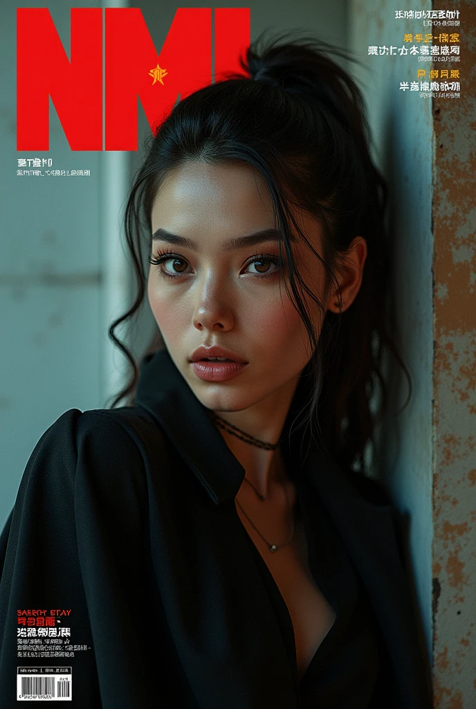 trending on artstation, illustrations, (cover of magazine: 1.3), (magazine: 1.3), (cover style: 1.3), awesome illustration, very sexy beauty woman, long black hair, perfect mouth and lips, Godmachine Style, a night rain atmosphere, graveyard with zombies background, realistic, staring at camera, wearing sexy white dress costumeawesome illustration, very sexy beauty woman, long black hair, perfect mouth and lips, Godmachine Style, a night rain atmosphere, graveyard with zombies background, realistic, staring at camera, wearing sexy white dress costume