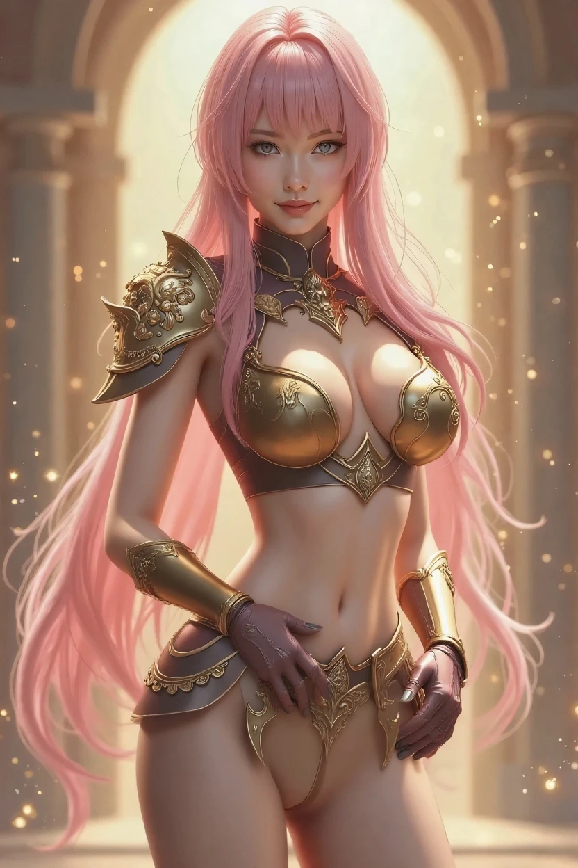 Very detailed 4k realistic photo (lilith: 1.2), ((whole body, including legs)) of the beautiful sweaty 18-year-old Anglo-Saxon girl with ((pointed jaw)) and perky breasts, in sexy armor with a deep neckline, evening, beautifully drawn hands, (hell: 1.2), demon, horns, sexy armor, chains, fire