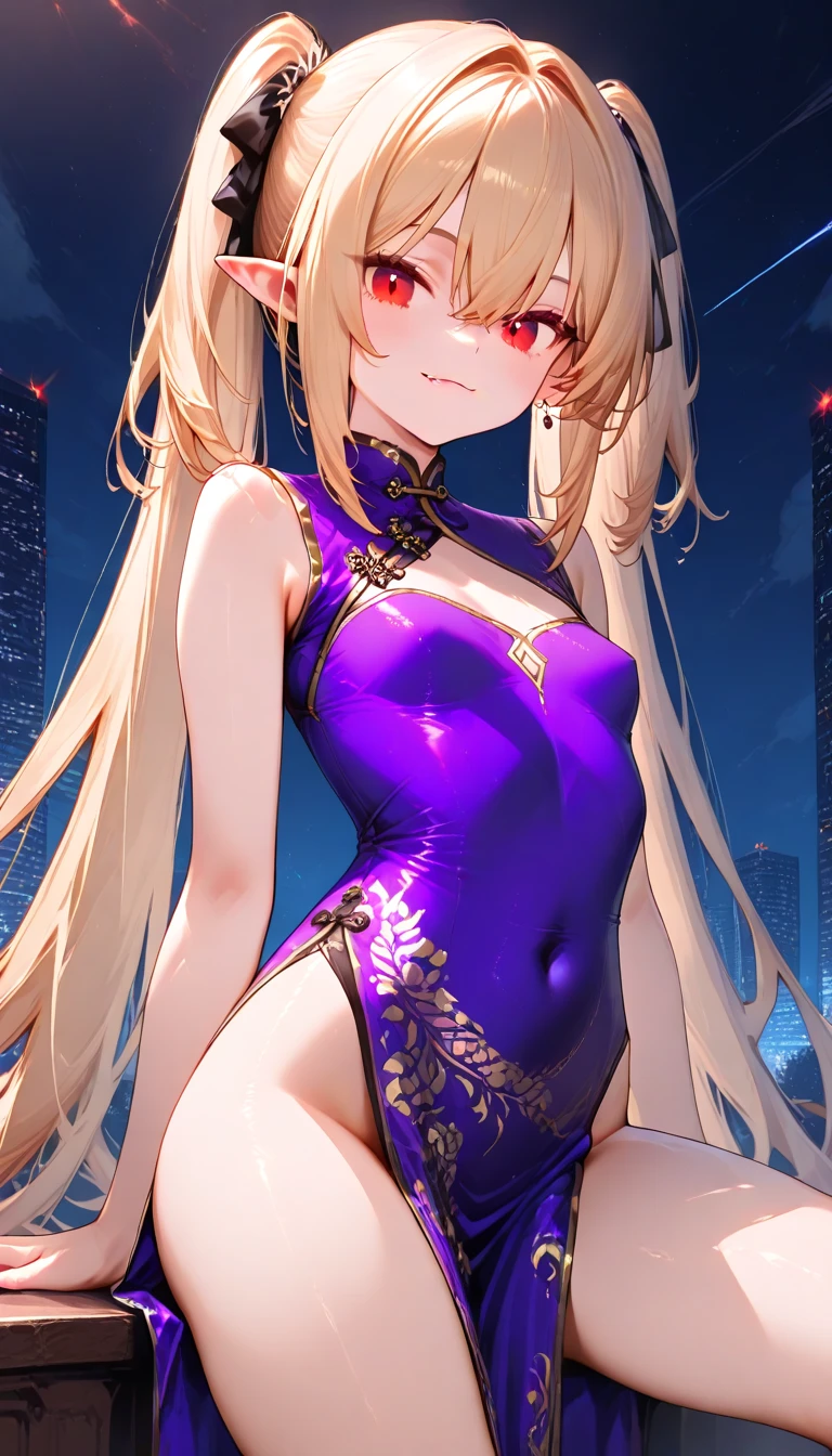 Masterpiece, top quality, best quality, official art, beautiful and aesthetic, anime, 1girl,extremely detailed, colorful, more detailed ((ultra-detailed)), (highly detailed CG illustration),(small breast:1.2),hyuuga hinata, Chinese dress,cleavege, showing bra, lace bra,upper body, in middle,bend over, village,night,stars.