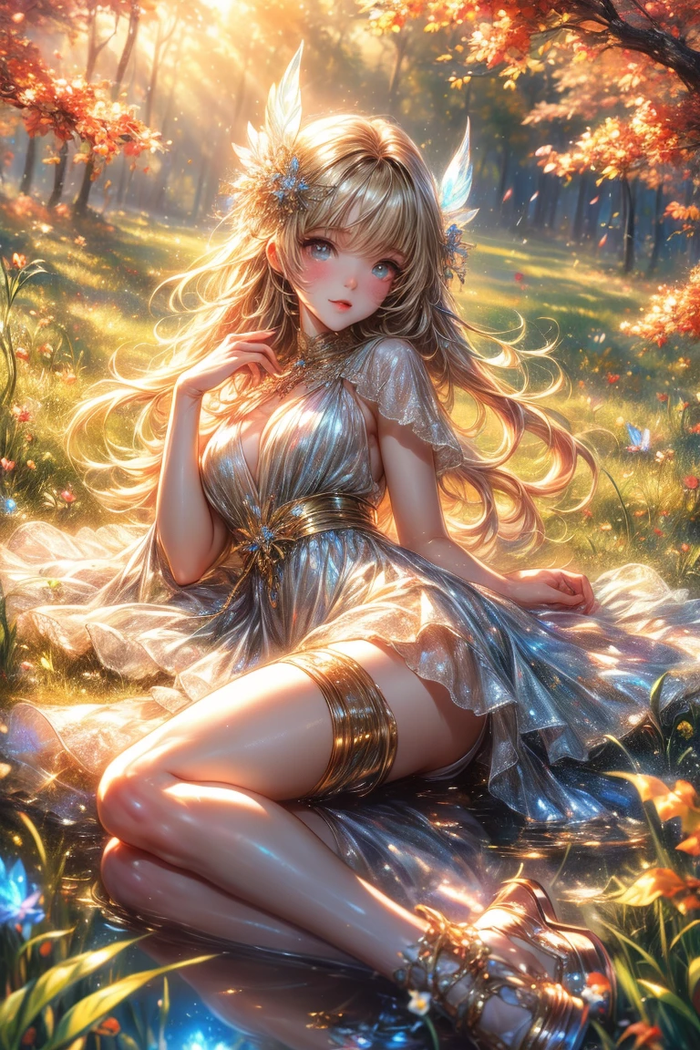 a woman is posing in front of the eiffel tower, wearing skirt, smily face smile on face, huge breast, hot body curves, beautiful flowers, super model, provocative, popular on instagram, goddess, photo of slim girl, photo of slim girl model, princess, beautiful sexy woman photo