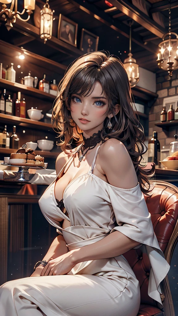 Realistic photos (one cute korean actress) Straight long hair, light makeup, Medium chest, Sheer one-shoulder long dress（Deep slit), close, Canon EOS 8K high resolution captures facial features clearly, Sharp details, Realistically、Narrow waist、Sexy proportions、Stiletto heels、Clutch bags、party、Cocktail Glass