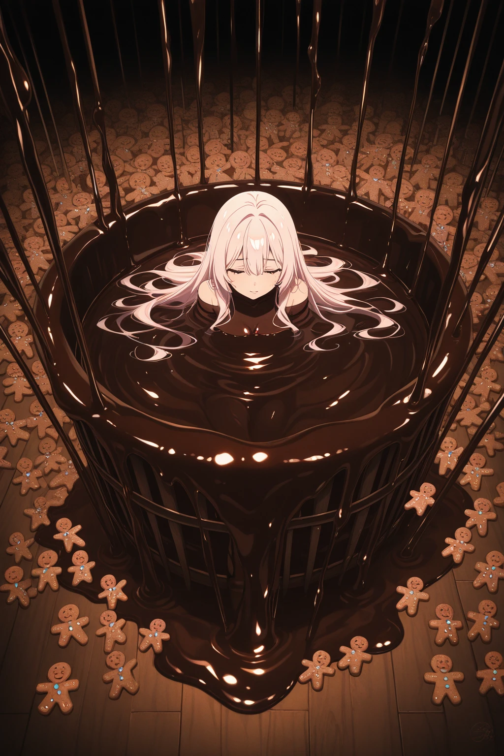 male、male性、Large、Slender、solo、Solitary、adult、beautiful、Golden eyes、Strings、Becoming a puppet、Doll body、The Body of the Organ、Ceramic Body、Atypical Structure、crack、Suspicious Liquid、hung by a thread、Thin Thread of Steel
