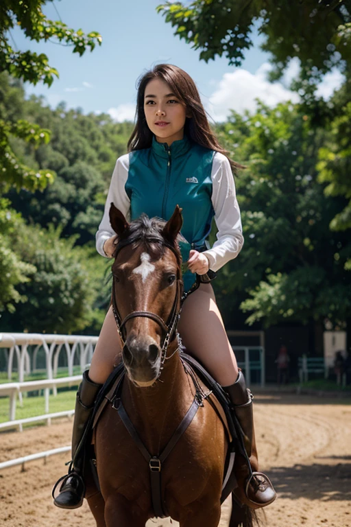 photo of a woman, (wearing equitation_outfit, wearing helmet:1.3), black equitation_outfit,
good hand,4k, high-res, masterpiece, best quality, head:1.3,((Hasselblad photography)), finely detailed skin, sharp focus, (cinematic lighting), night, soft lighting, dynamic angle, [:(detailed face:1.2):0.2], medium breasts,(((in front of a crowd))), outside,   <lora:equitation_outfit-10:0.5>