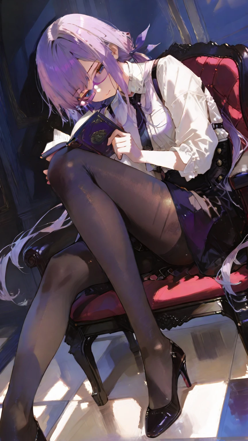 (((Masterpiece,Best quality,offcial art,Extremely detailed Cg Unity 8K wallpaper))) ,(Masterpiece:1.2, Best quality), (((Best quality))),(((Ultra detailed))),(((Masterpiece))),illustration, 1girll,Chinese, Slim figure,Students,indoor,Beautifully detailed eyes,Messy hair, flipped hair,hair glowing,angle of view,Black eyes,,White school uniform,Perfect feet,uwabaki,Small waist,Side ponytail,blackstockings