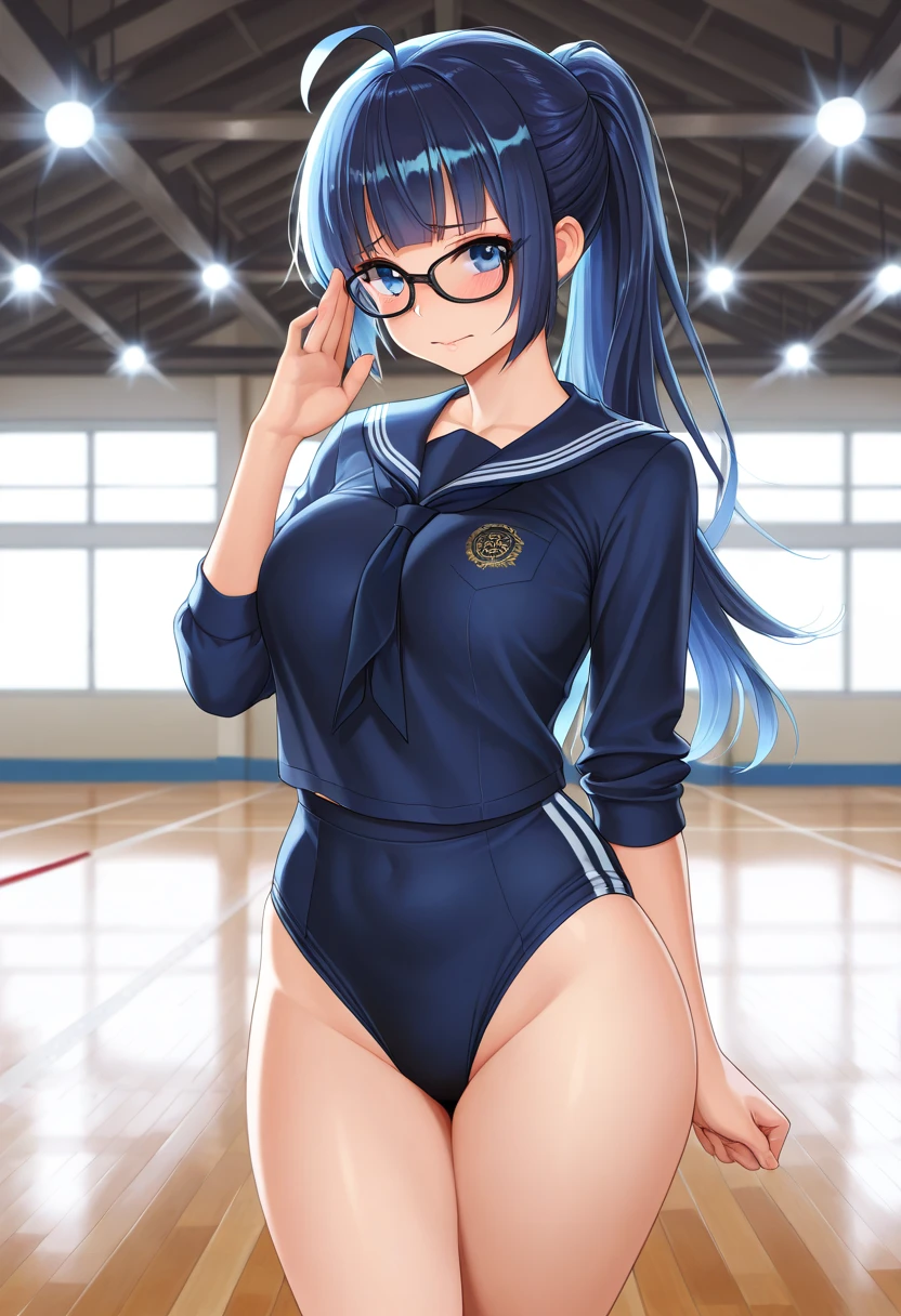 ((最高品質)), ((傑作)), (詳しい), 完璧な顔,1girl,house wife, thicc,curvy,30 years old,glasses,(((from front,))),(((foot focus))),full body,from below,(((squatting,spread legs,turn knees out))),((arms behind back,hands on floor)),updo hair,chignon,looking at viewer,(((moody face))),(bashful,embarrassed), ((condom in mouth)),Break,volleyball uniform,Long Sleeves, thin micro bikini,(covered nipples:1.2), (cameltoe:1.2),extremely detailed pussy,pubic hair,(((knee socks))),(thin micro bikini,volleyball uniform:1.3),
