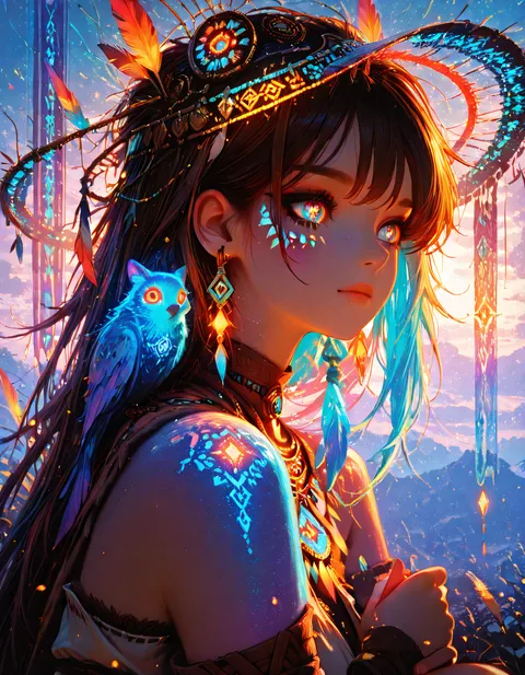 Glühende Stammesgoettin