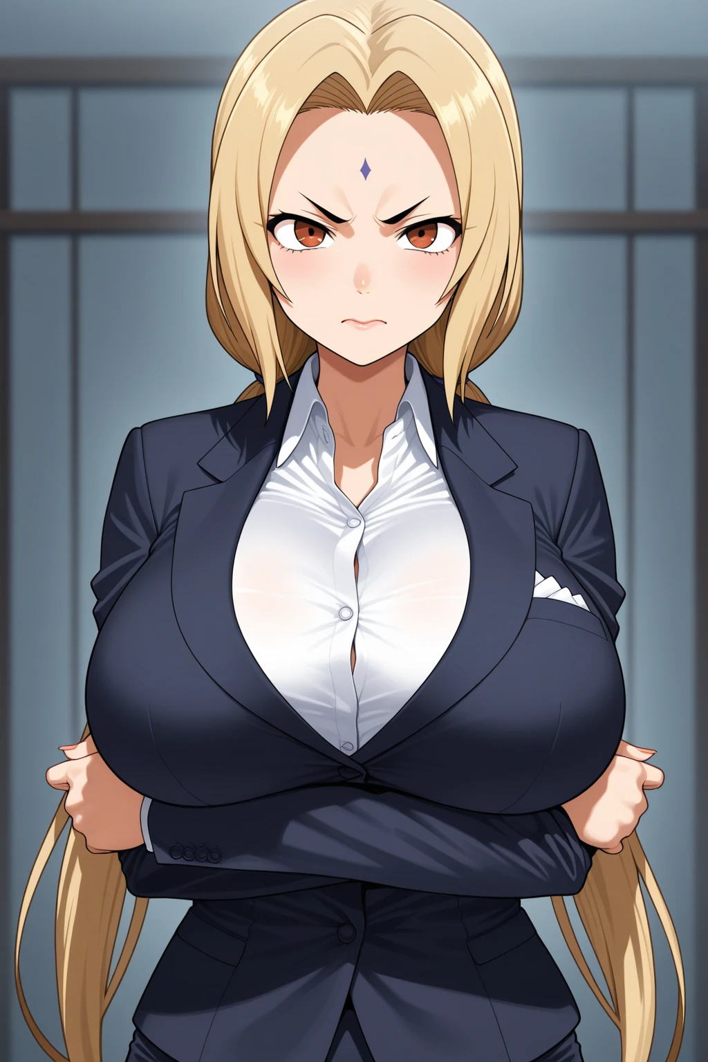 (Big tits), white shirt, (long coat), black tight skirt, fullbody, cleavage, good anatomy, masterpiece, best quality, 4k, 8k, professional photography, soft light, sharp focus, 1 girl, blonde hair, at classroom, blonde hair, parted banks, detailed face+brown eyes, open lips, lipstick, close up view, whiteboard