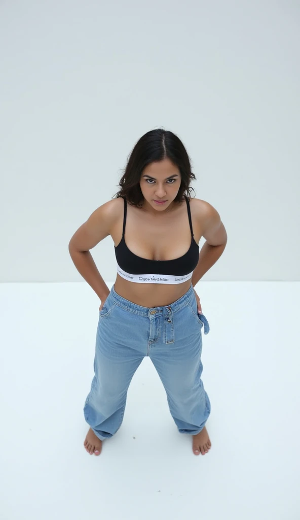 ((masterpiece, best quality)), Curvy Latina in black band logo shirt and pink cotton panties, in apartment overlooking the city, 90's female wrestler, 90's film, 90's movie scene, 90's TV Style,
photo realistic, intricate details