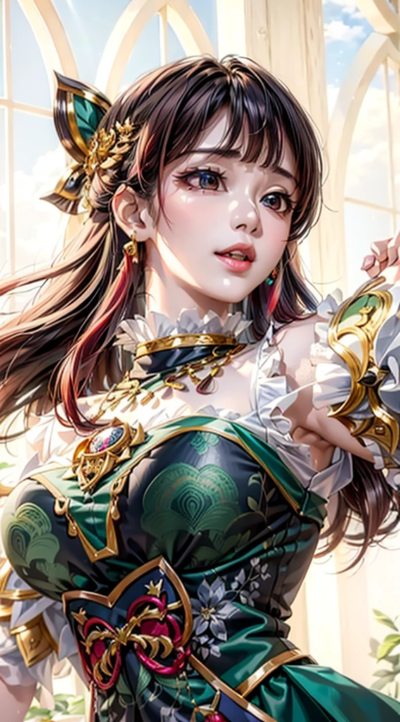 (8k, RAW photo, photorealistic:1.25) ,( lipgloss, eyelashes, gloss-face, glossy skin, best quality, ultra highres, depth of field, chromatic aberration, caustics, Broad lighting, natural shading,Kpop idol)