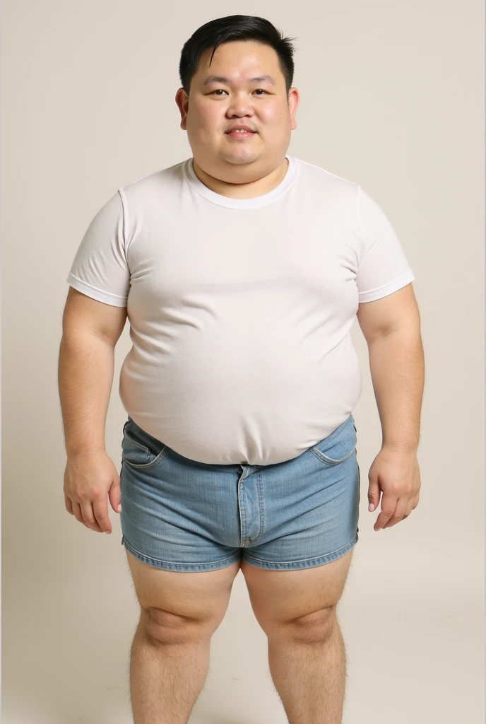 high quality,ultra detailed,best quality,Fat man,18 years old,detailed face,topless,Sweat shorts,sitting on bed,Sweaty,chubby,abandoned house,