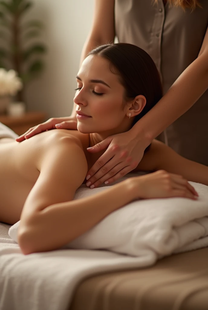 massage, woman, relax, therapy