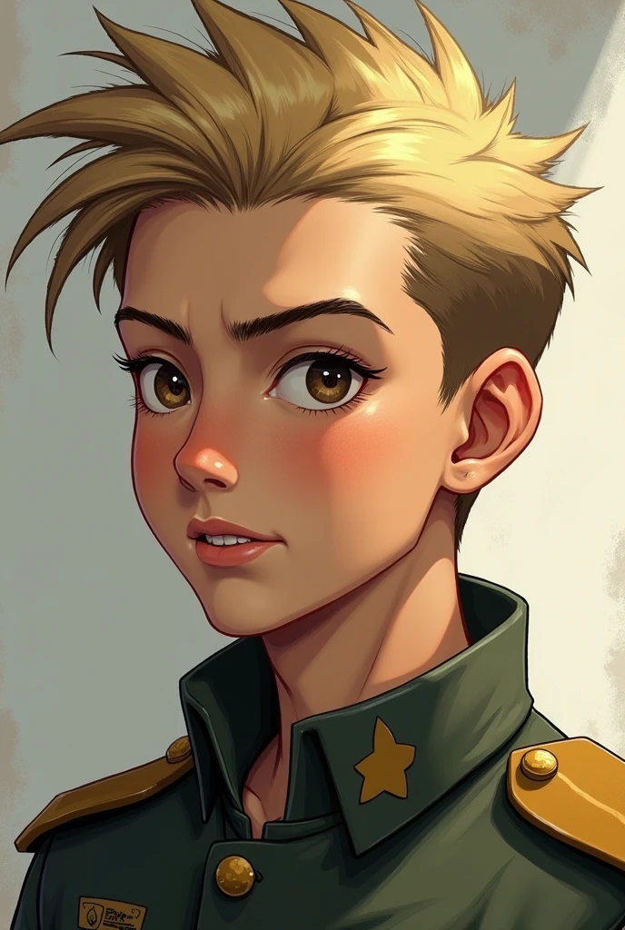 <lora:womanbuzzcut:1>, womanbuzzcut, photo of a pretty woman with (shaved head:1.3), <lora:NationalistKuomintang_v10:0.6>, KUOMINTANGFEMALESPIES