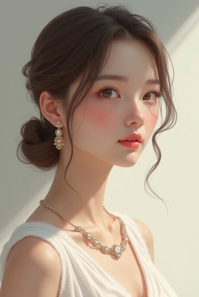 generate an image of a 17 yr old female with ht 5'1 feet and weight  58 kg...keep it realistic