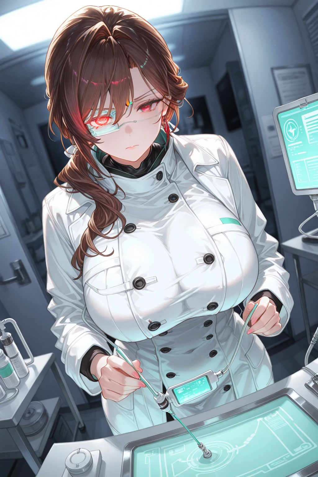 nurse uniform,hospital, latex nurse suit,nurses,busty,elbow gloves,labcoat,red hair woman,white eyes , gigantic ,medical instruments,asian nurse,two nurses,speculum,examination room,oversize ,big ass ,strap on, lay on table ,legs spreaded,giving birth,gyno chair , dentist,Milf,latex,green uniform