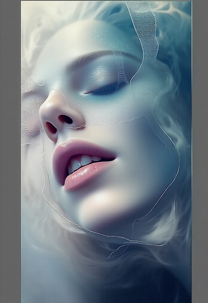 there are two people kissing in the water with their hair blowing, entwined bodies, amazing cgi, houdini algorithm generative art, human bodies intertwined, macro art, amazing detail digital art, houdini fluid simulation, kissing, by Anna Füssli, stunning art, extremely close shot, generative art, fluid simulation in houdini, beautiful art