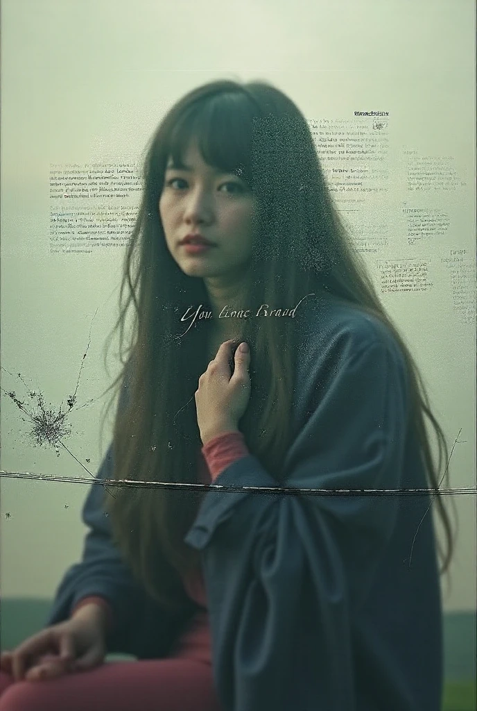 Girl with a blank poster in her hands