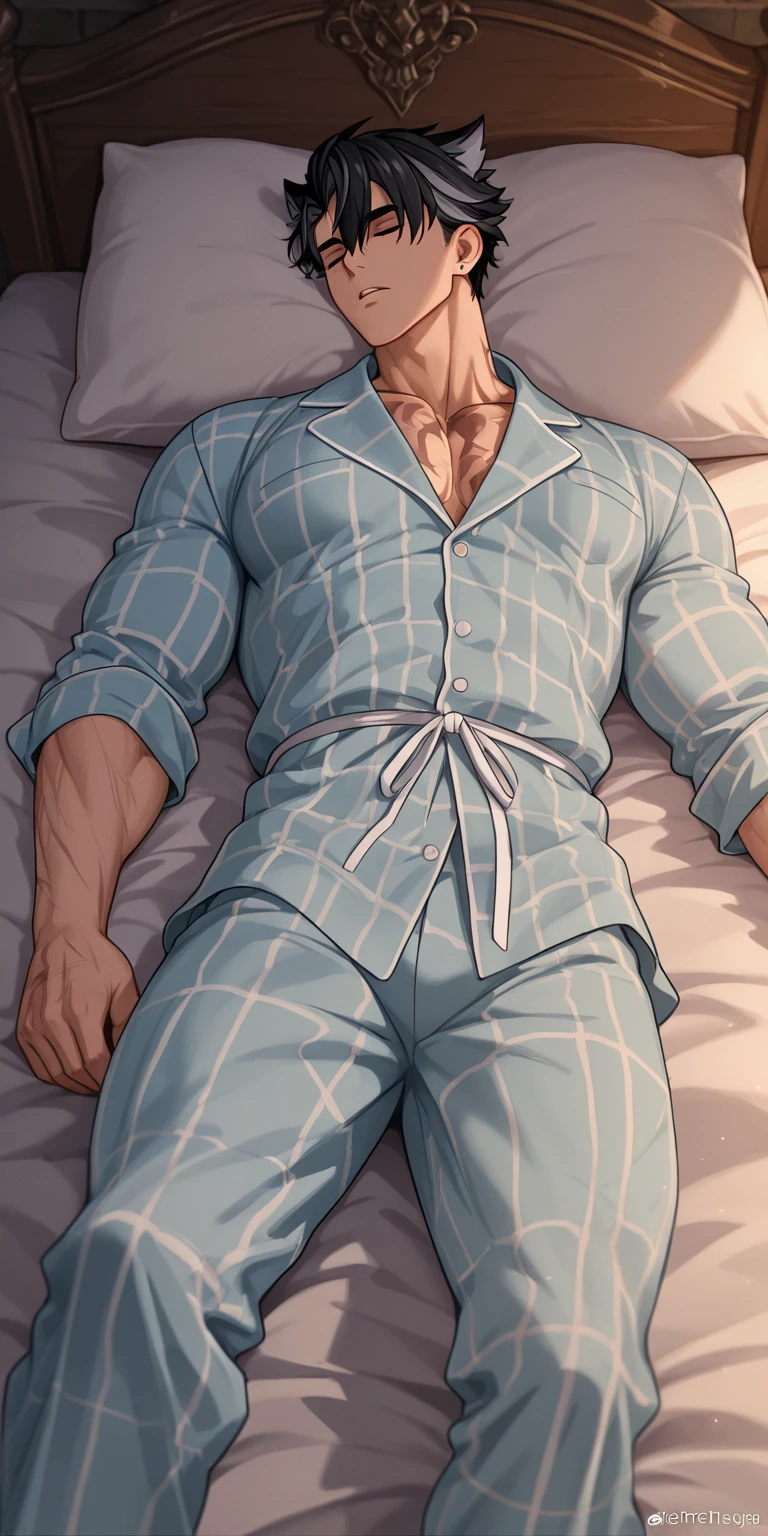 1boy, adult, handsome, perfect face, detailed eyes and face, clean shaved, muscular, capturing a rural atmosphere, dynamic lighting, unreal engine 5, hd picture, satoru gojo, white hair, short hair ,hair between eyes ,blue eyes, white skin, milk pink nipple details