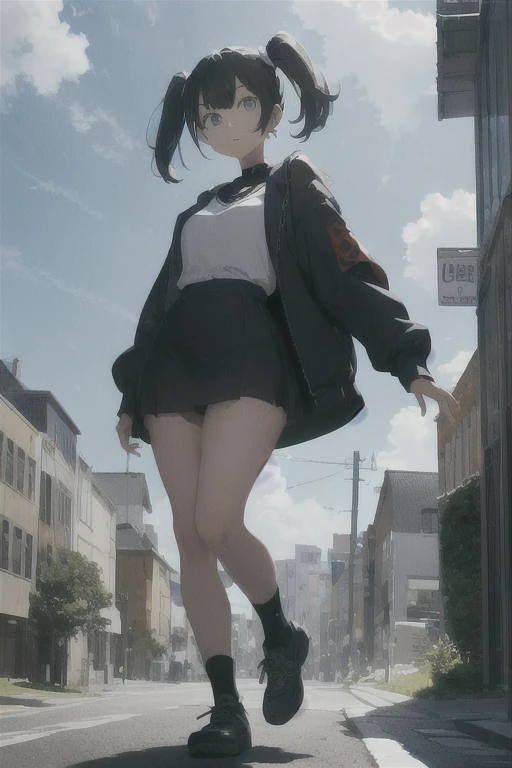 (solo), skinny girl standing in primary school, arms behind back, (very short tight brm), (thigh gap:1.2), (gym uniform), (swaying back), (show off cameltoe for viewer:1.2), (bursting huge breasts:1.2), (disproportionately huge breasts), BREAK, long (skinny legs), BREAK, school buildings in background, BREAK, nsfw, orgasm, (pussy juice), expressionless, coverd erectile nipples, (coverd erectile clitoris)