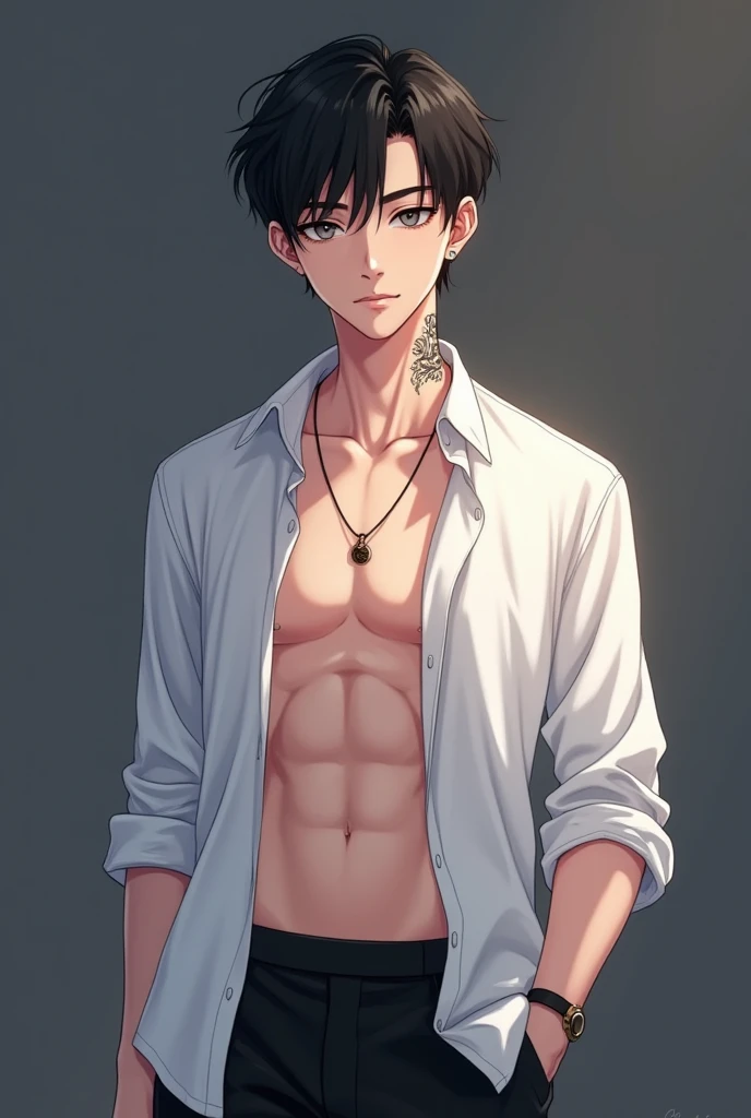 high quality, detailed, Realistic, (one 16 years old japanese boy), (detailed black eyes), (abs:1.5), (shiny skin), detailed nipples, black short hair, (black tiny thong), (erected bulge), summer noon, (smile:0.7)