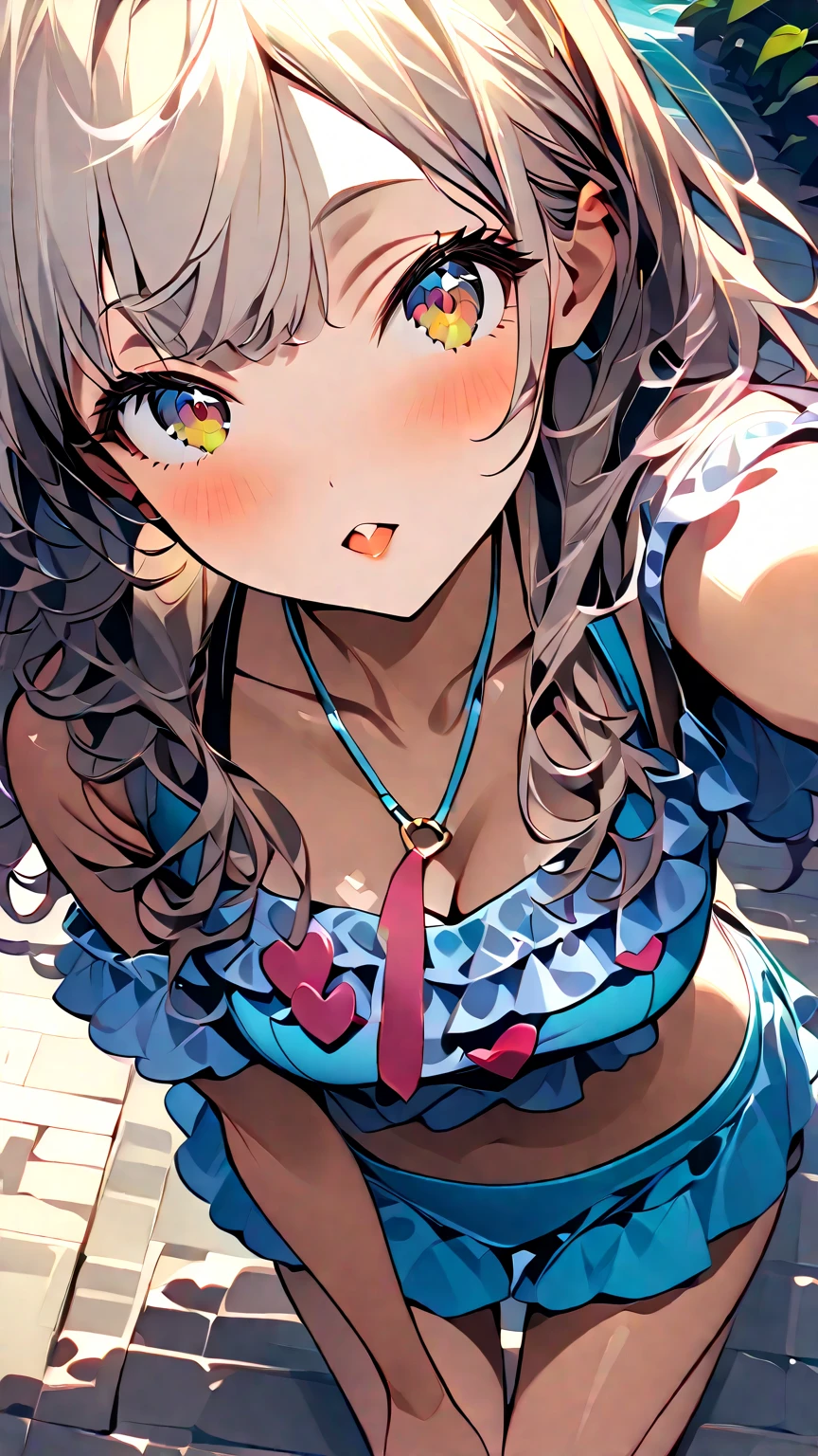 Masterpiece, best quality, nsfw ,1 girl,heart hands,beach,
Black bikini, cute pose,smile,gothic
Official style, nijisanji,tsukino mito,