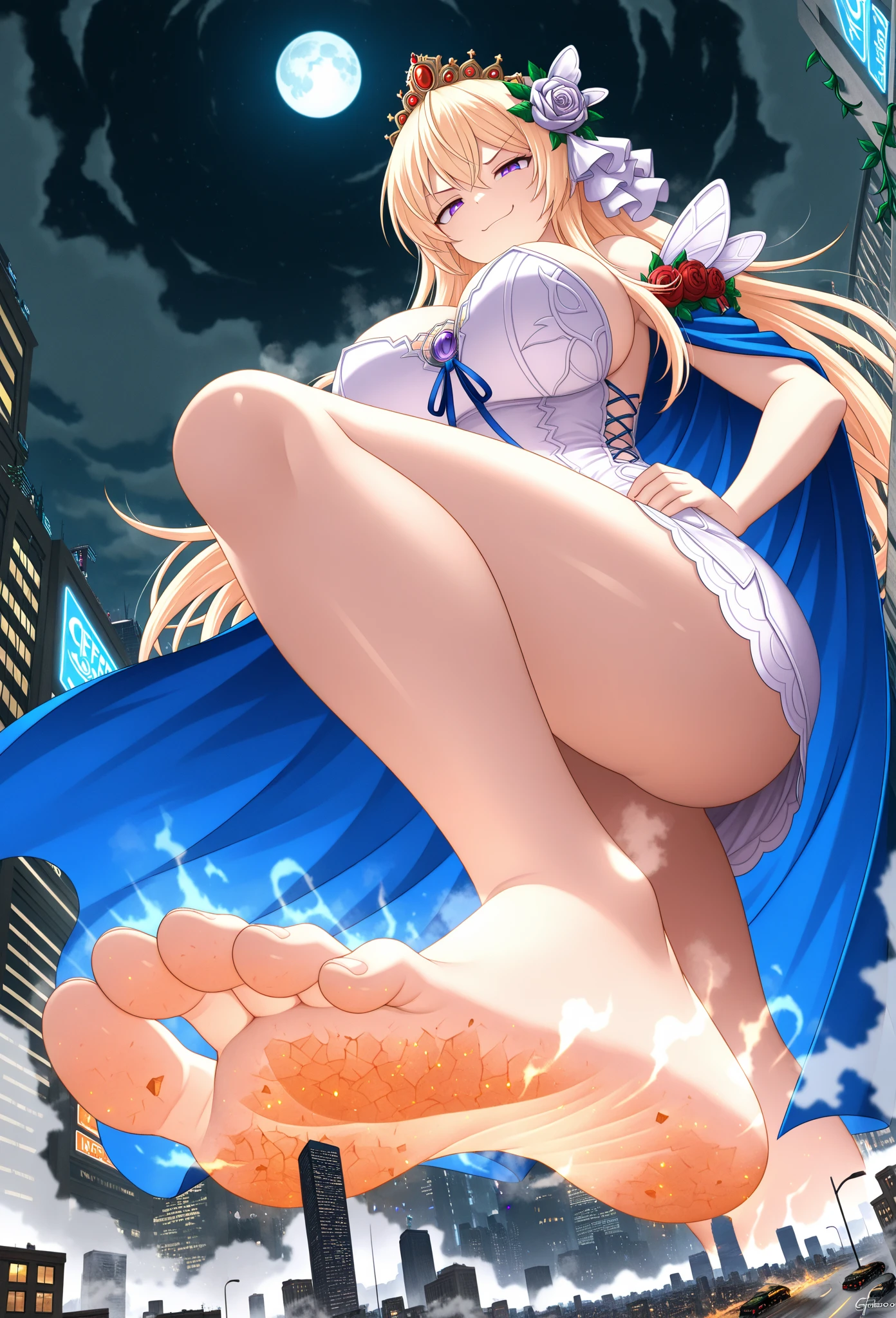 (score_9, score_8_up, score_7_up), source_anime, tsunade , facesitting, large breasts, saliva,