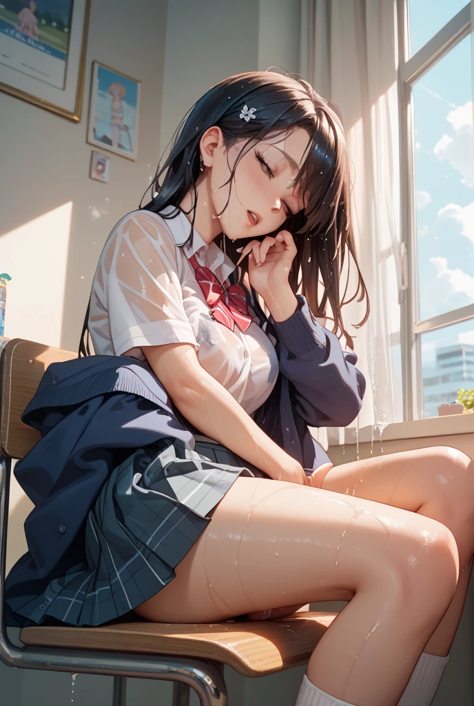 ((Highest quality)), ((masterpiece)), (Familiar), Perfect Face,Japanese,9 years old,girl,cute,(Primary school students:110%),Private elementary school,(orgasm:1.38),(Platinum-like skin,Structural Representation of the Female Genitalia、最高masterpiece、Highest quality、Highest Resolution、Highest quality、(Correct vagina)、(The right vagina),(girl、8 years old or adult female),(Accurate high definition vagina)、(Beautifully open vagina),(Sometimes sperm splashes from inside the vagina),(Sometimes I take classes in a normal school classroom.:50%),(Sometimes I&#39;m exposed to everyone at my desk in the school classroom.:50%),(Sometimes the male teachers at school insert their penises into her),(Sometimes huge breasts)