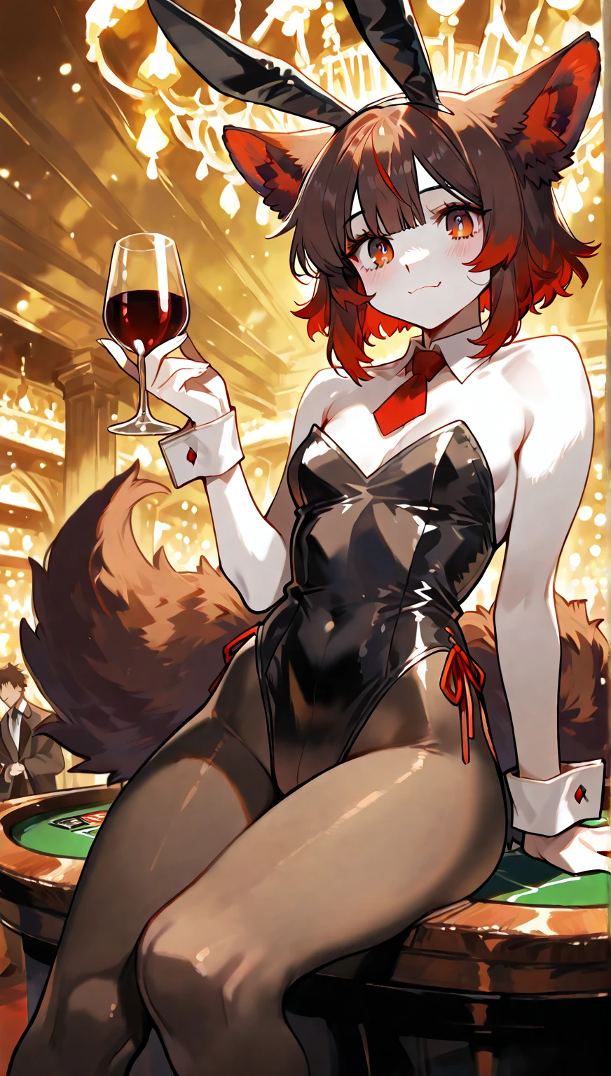girl in a string bikini with a fox tail, female furry mini cute style, holo is a wolf girl, dress, furry brown body!!, holo if a wolf girl!!!, furry, fox tail, swimsuit, furry art!!!, small curvy loli, Camel toe is very obvious, The nipple contour is pronounced, small breast, fishnet stockings wrap the thighs, absurdly long hair, erotic, Sci-fi, (small breast), beautiful clothes , Lace, lace trims, lace clothing, lace clothing thick thighs!!, china dress,