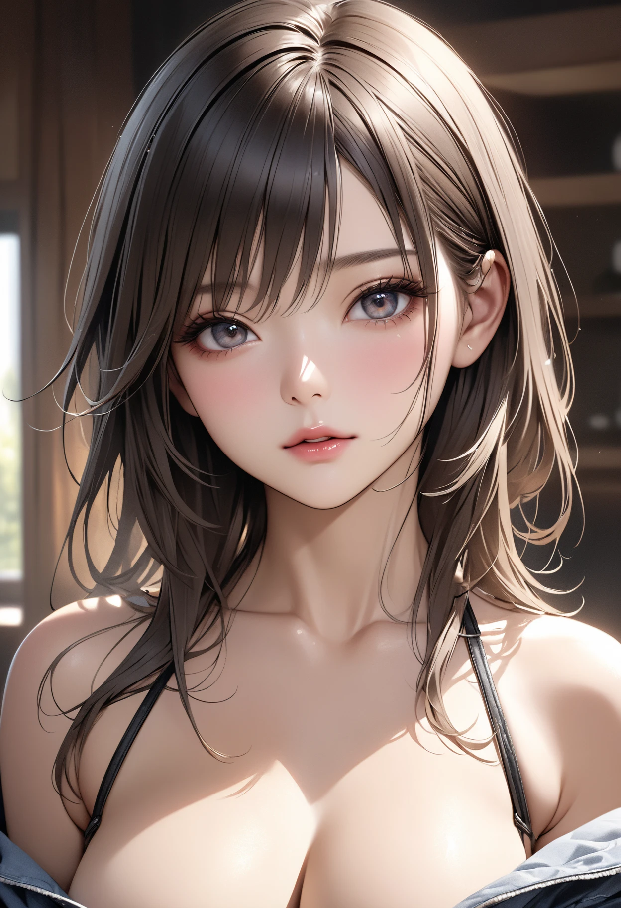 there is a woman with a surprised look on her face, Portraits of Korean female idols, Young and adorable Korean face, Gorgeous Young Korean Woman, Beautiful young Korean woman, Beautiful Korean Women, One adorable Korean face, Korean Girls, Cute Korean Actresses, Larisa Manovar, Young and pretty Asian face, K-POPアイドルのポートレート, 8k art germany bokeh
