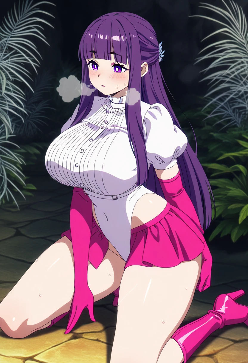 (8k、Ultra-high resolution、Highest quality、Ultra-high resolution、Official Art:1.5,Official Art),(Watching the audience), alone, smile, ((Pink Knee Socks)),(Browsing Caution), (Beautiful big boobs: 1.2 (Pussy), (((Very thick thighs))),Wide Hips, Beautiful thick thighs, Huge Circle Ass, Beautiful huge natural breasts,(standing in honor),(Take off:1.5),Beautiful Hair, Beautiful Face, Beautiful and beautiful eyes, Beautiful clavicle, Beautiful body, Beautiful legs, Beautiful fingers, (Beautiful views),smile),((front view:1.5)), (((No pants, Genitals are visible))),Bangs straight,blue sky,(pink White pretty Cure magical costumes:1.2),UnOfficial Hoshizora Ikuyo (Starry Sky Nurture) - Smile Pretty Cure! (Smile PreCure!),(Pussy in full view/Marujo),(She is showing you her pussy),1woman,difficult,