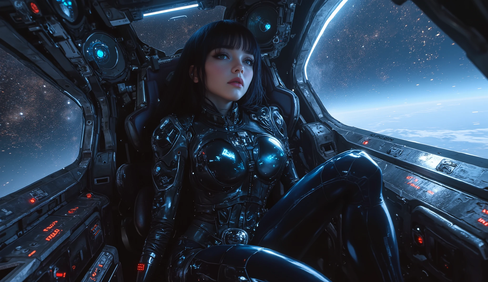 Galaxie Star Sun space Station Port War Will-o'-the-wisp The Manned Maneuvering Unit (MMU) astronaut propulsion unit UNITED STATES Flag Goddess Queen Conceptual contre-jours scene "Star Trek" Deep Space Ship Pilots "Heavy metal" Devastating cyberpunk mature female athlètes "Luis Royo" dazzling Admiral slow-motion marchants Marshal richly decorated Cosplay Royale Trekkies "Zoë Saldana" "Nichelle Nichols" "Annika Hansen" veste cow-boy sundrop ultra_Sharpness intricate ultra pro-photorealists optimal qualities details Accuracy reflexes Resolution max perfection volumetrics graduates nettetés improved Octane_render number_rendues UHD XT3 16K DSLR HDR unrealengine5 saturate ombres analogiques 3dcg corps symmetrical athlètes tanned hairstyles face cheekbones effects embarrassed indigos eyeliner beautiful sapphires dark eyes pupils black brown retina lazulis iris turquoises mouth open teeth obvious smiles fringes ecstatic floating jacket quirky fixed eccentric cape levitating shoulders-off shirt lace clavicles white papillotes embroidered varied satin bikini points corsait sundrop navy thick felther felt skirt matching spinels loose swinging navel waist belts-Chastity padlock Gold decorated silver agate revealing scarlet -hairy silks garters snaps thighs legs boots stainless steel gothic thick onyx magic rubis invoques incandescentes toy CGSCOSITY floraison background équirectangulaire 360 Cristallines flying NCC-1701 Star-Trek Enterprise Micro Recorder flash (EOS R6 135mm 1/1250s f/2.8 ISO400) pistol-Phaser NCC-1701-42 shoot phaser Mécanisés adaptable Canon-ion Borg opale mannequins Seven-of-Nine dramatic straight dressed armor heavy chrome metallic flat sensor Luminescence rune lava bands antenna engravings Tourmaline glyphs plasma fathoms brass copper fullbodye Star-Trek chef-d' Michelangelo armoirie heart earth hearth Bruce-Weber women tatouage etc.