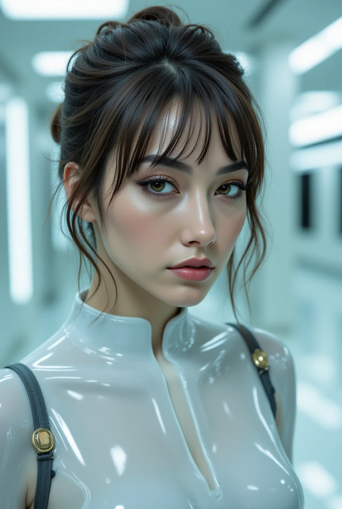 beautiful woman (EP4y4n4K4j1w4r4:.99): a woman at (infernal palace:1.1), perfect space buns, wearing sexy iridescence (Boatneck Top), (people standing in background:1.1), (face focus), modelshoot style, (extremely detailed CG unity 8k wallpaper), professional majestic (photography by Ernst Fuchs:1.1), 24mm, exposure blend, hdr, extremely intricate, High (Detail:1.1), dramatic, soft cinematic light, (looking at viewer), (detailed pupils), 4k textures, soft cinematic light, elegant, ((((cinematic look)))), soothing tones, insane details, hyperdetailed, ("In Jernau we trust!":1.1)