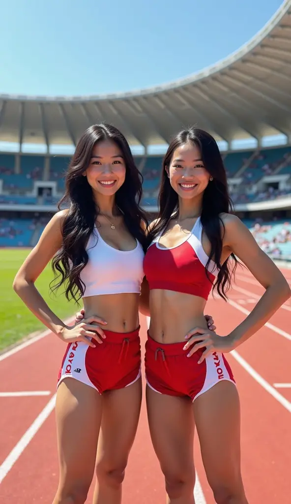 (((full body Esbian)))、1 beautiful girl、perspiring、((toru & Field Athletes Women))、(((1 persons)))、((Short-cut hairstyles))、Competition uniforms、((Stadium))、Transcendent Cute、A slight smil、Beautiful breasts、full body Esbian、hairarmpits、athletic field、((Outstanding style))、((Healthy body))、 、Women in Japan、Photorealsitic、Beautiful detailed eyes、Hyper-Realism、highcontrast、Ultra HD、realistic skin textures、Top image quality、top-quality、超A high resolution、Fine details、Very meticulously