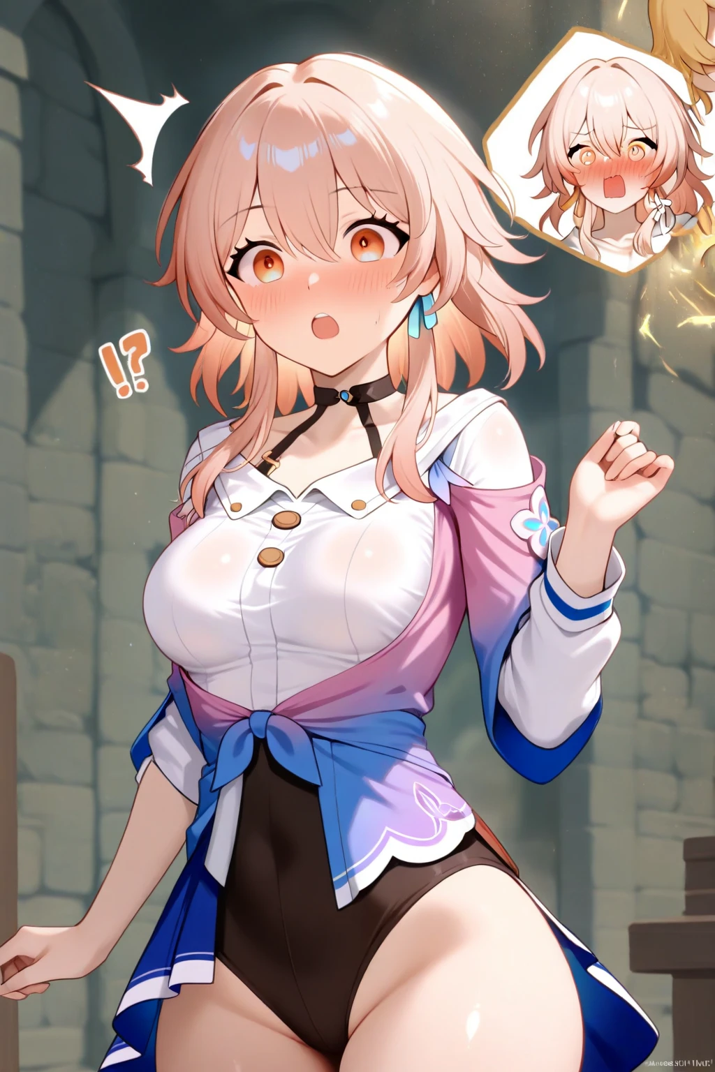 (full body),masterpiece, Highest quality, High resolution, short hair, Hello, Red eyes, Large Breasts, Cleavage, Epaulettes, White gloves, Elbow hand pockets, Purple Skirt, Knee socks, Cowboy Shot, (Pose in front, Squat,Groin friction,Masturbation,A puddle of pussy juice,From below,Moaning,close your eyes,Open your mouth),Straight, street,