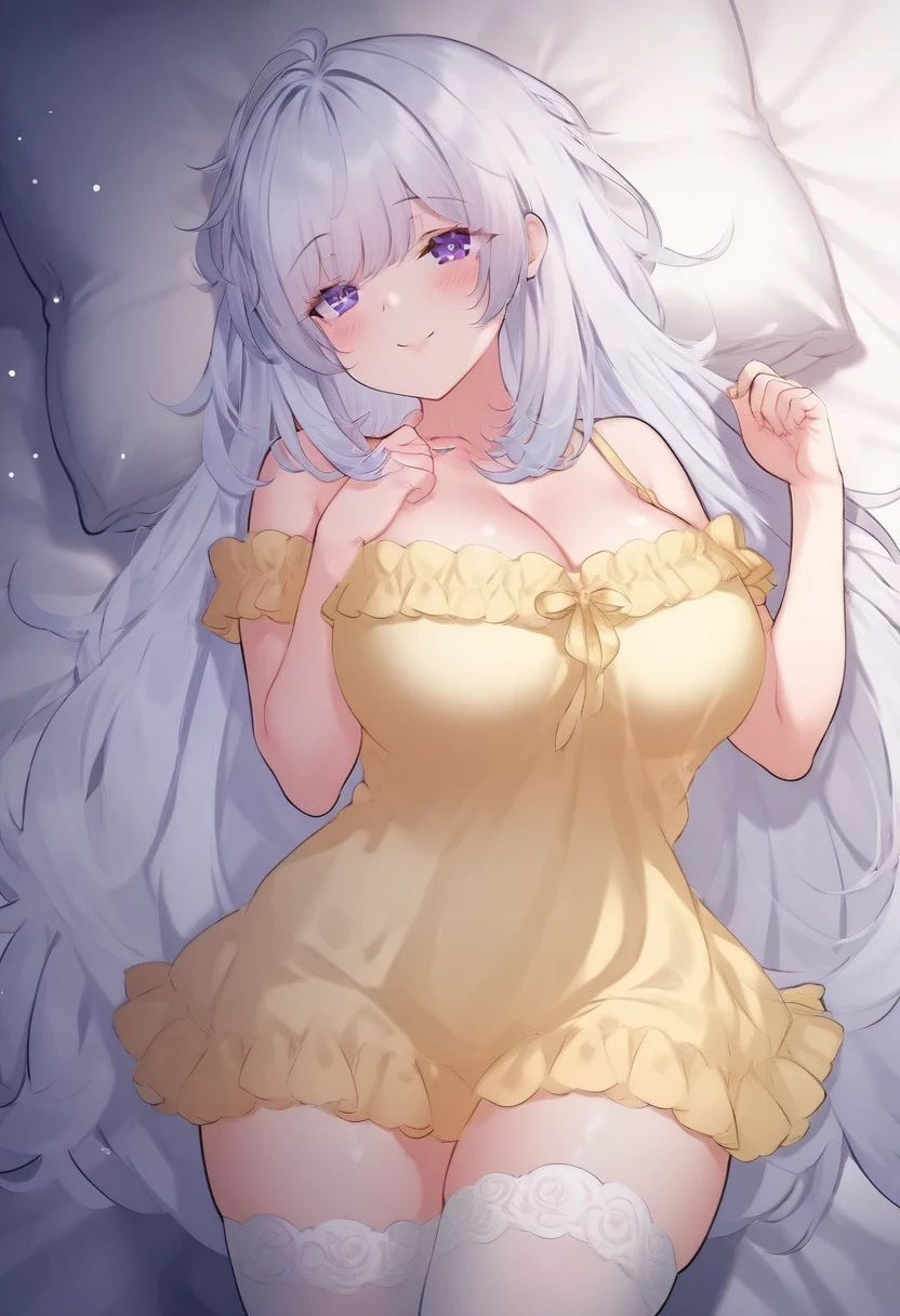 masterpiece, best quality,Super detailed,
Anime cute art style,Super detailed face,
Perfect anatomical structure,Complete fingers,
whole body,Pillow Lantern,
1 hot girl,
#11: Messy Curly Charming Silver Long Hair,
Half open eyes,The pupils are heart-shaped,
Huge breast contours,Ruffle Impossible Dress,
Women's shirts,skirt,Pantyhose,Witch hat,
A teasing smile,pregnant