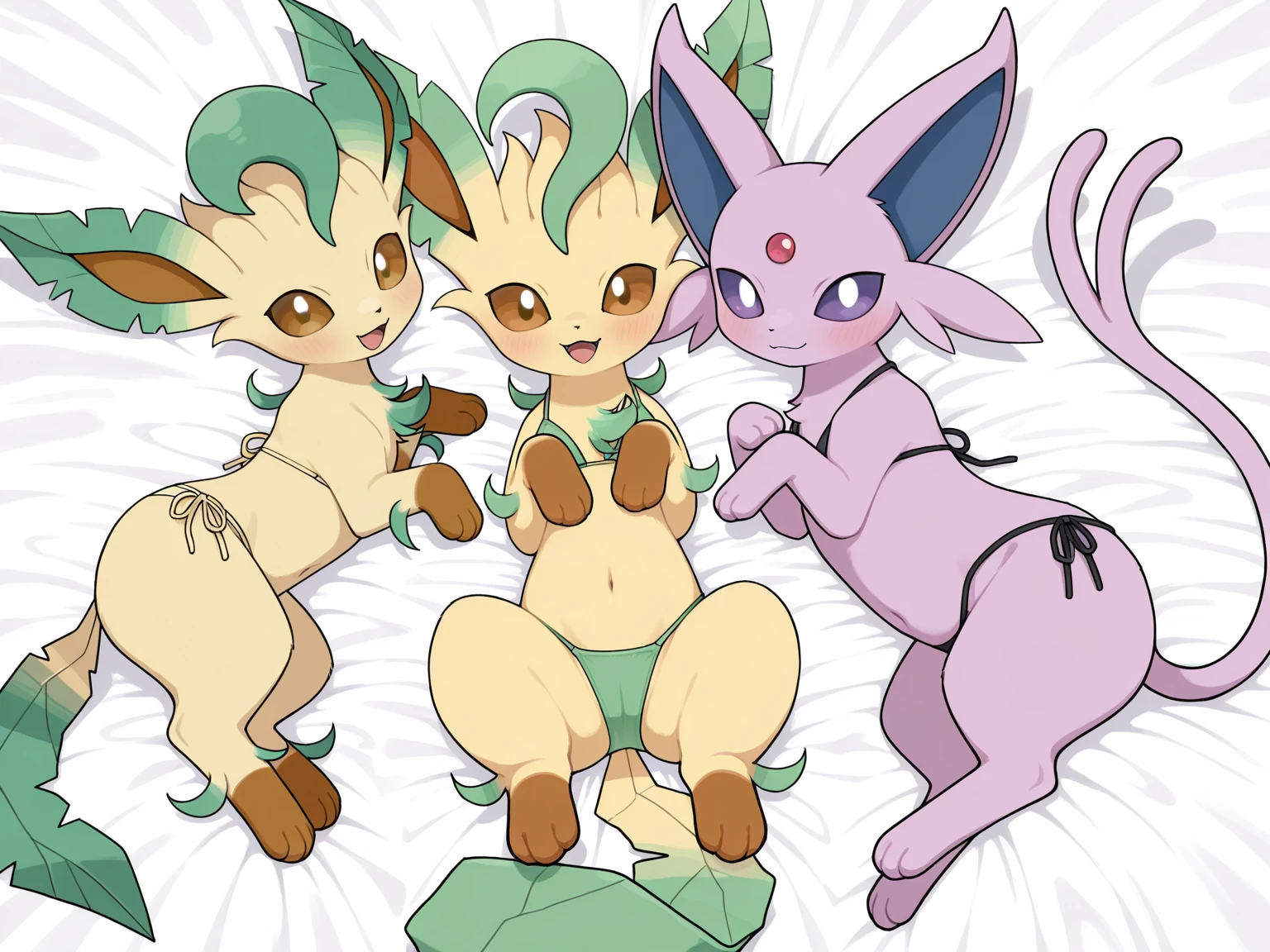 Duo, score_9,score_8_up,score_7_up, source_cartoon,  kemono style, (Anthro furry Umbreon female, Umbreon tail), and an (Anthro furry espeon female, espeon tail), tall slender bodies, naked:1.3, human pov, pov buttjob, hotdogging, collaborative buttjob, viewers ???? is between their buttcheeks, side view of them