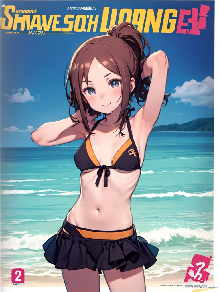 ((Highest quality、、masterpiece:1.3))、Long legs、Sharp focus:1.2, Beautiful woman with perfect figure:1.4、(Smiling:1.2), double eyelid、30-year-old female、Sexy pose、((((Close your mouth、One Woman、bikini)))),(((((one women,pool side:1.5)))))、((standing, cowboy shot:1.5))
